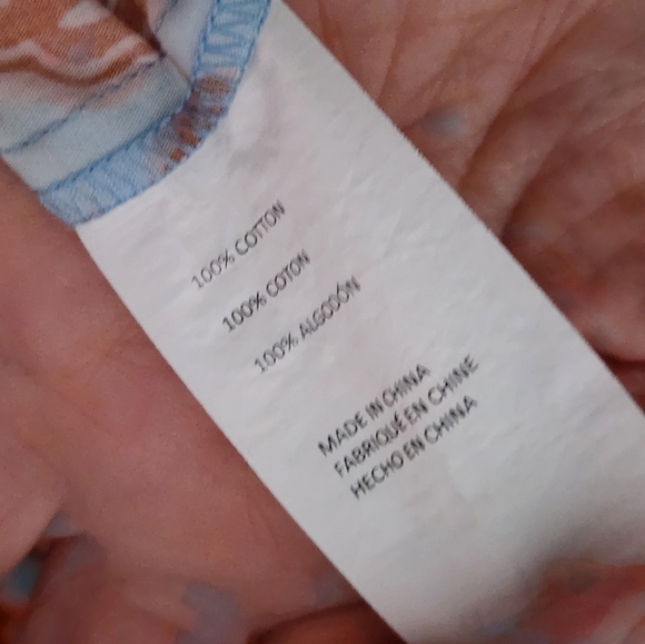 Derek Lam Blue and Orange Ruffled Tiered Sundress - Picture 4 of 6